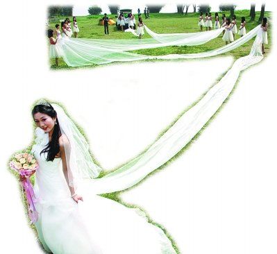 新娘520米婚纱_...的肚子竟能藏住520米婚纱与新娘