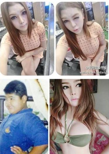 <em>泰国小胖墩变性成辣妹</em> 虐心变化令人抓狂(组图