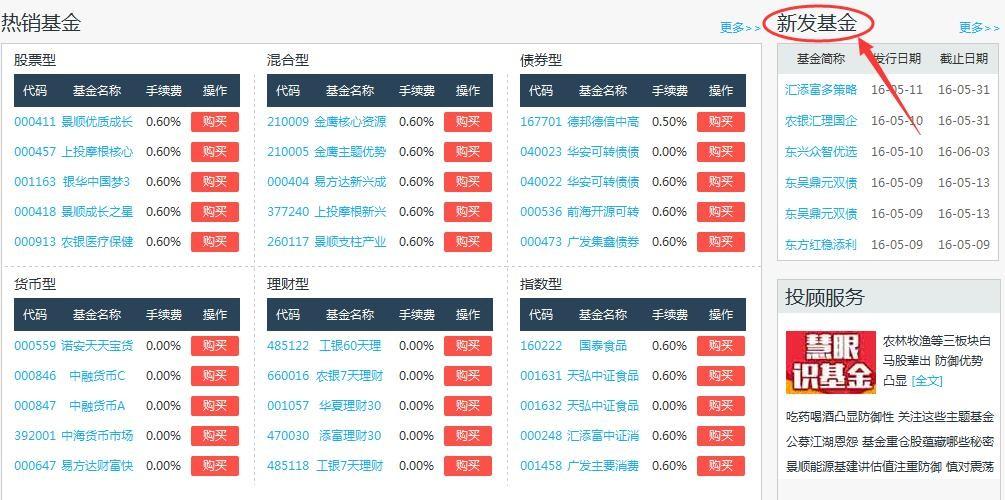 基金商城亮点二:多维度推荐基金 买基就买最适