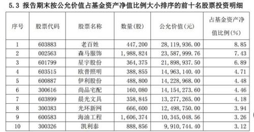 多只次新基金重仓股大曝光！逢低大举买入这些股（名单）