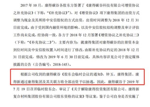 500亿碳谷项目也“黄”了？康得新大股东抽逃出资