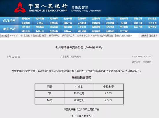 央行连续大招出击 一周放水2100亿