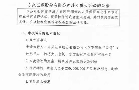 “中国女首善”又出大事：东方园林控股股东何巧女被执行超2.5亿