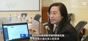 京东科技集团数字城市群副总裁赵英接受采访