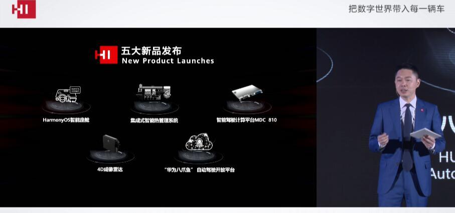 华为发布HI五大新品 包括鸿蒙OS智能座驾等
