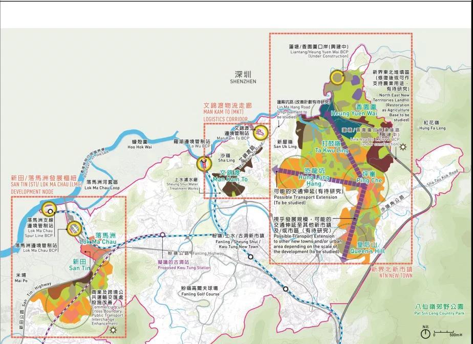 深港双城融合再进一步！香港申请10亿港元，规划近1500公顷土地，发展创科、物流走廊