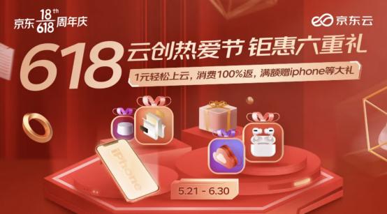 京东云投入数亿开启京东618大促：新用户可1元抽一年云主机
