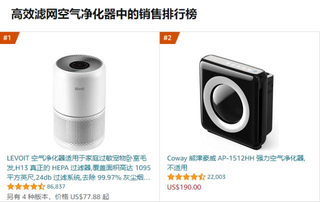 浓烟下的美国：N95口罩销量猛增逾10倍、中国产空气净化器大卖 