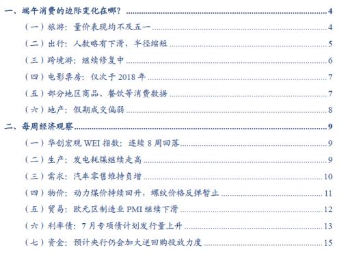  【华创宏观·张瑜团队】端午消费的边际变化在哪？——每周经济观察第25期 