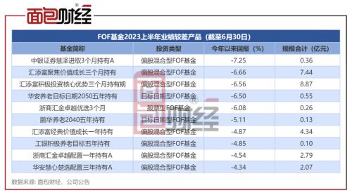  【读财报】FOF基金透视：上半年超五成产品录得正收益 兴证全球基金规模、回报均居前 