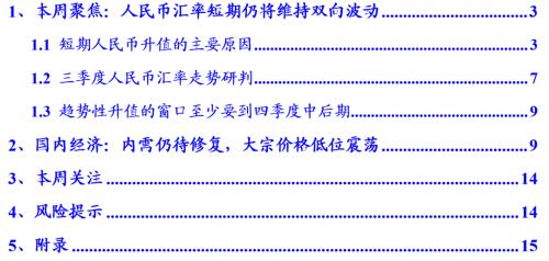  国君宏观 | 人民币汇率短期仍将维持双向波动 