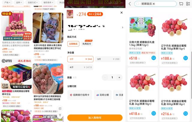 最贵葡萄上市每斤50至170元 京东超市宣布天价葡萄降至平民价 价格低于市价三成