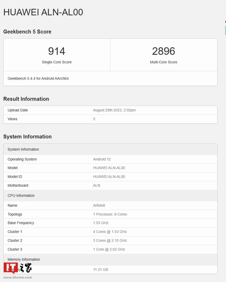 huawei mate 40 pro geekbench 5