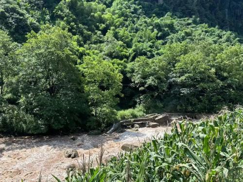 实探雅安“致命”鱼鳞坝:下河处已用铁板封严,路人靠近有专人安全提示
