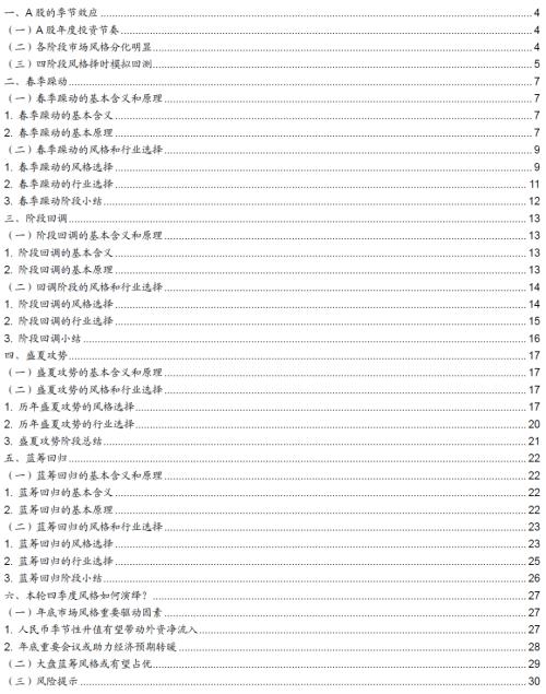  【招商策略】A股的四季效应：原理、风格和行业选择——A股流动性与风格系列（一） 
