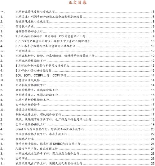 行业景气观察：工业企业盈利加速改善8月新接和手持船舶订单增幅扩大kaiyun网站(图2)