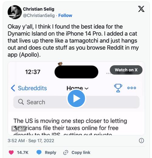 CQ9电子iPhone 的“灵动岛”竟然还能这么玩?!(图4) CQ9电子iPhone 的“灵动岛”竟然还能这么玩?!(图4)