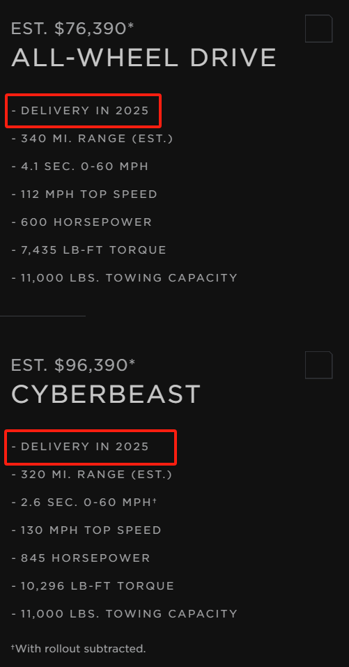 产能吃紧，特斯拉Cybertruck电动皮卡订单排到明年