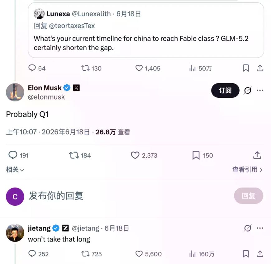 马斯克的预估