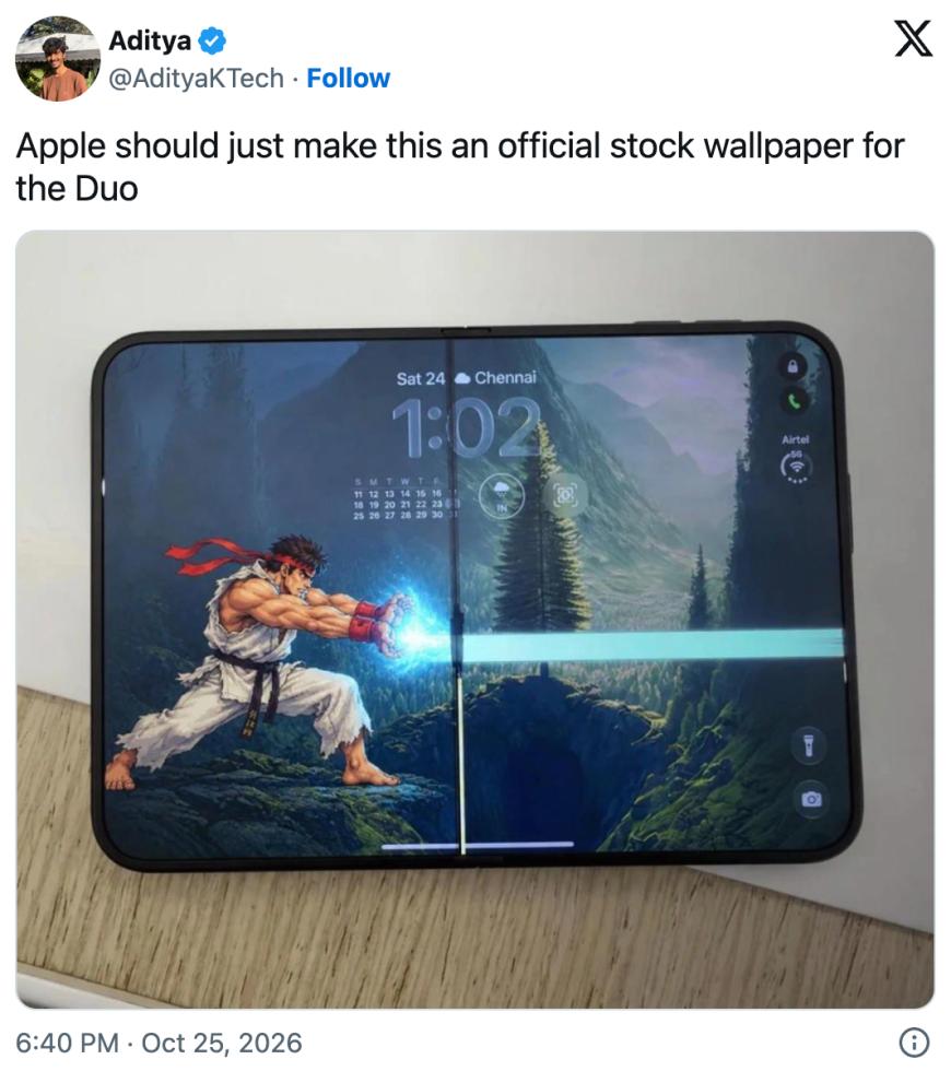 X上恶搞iPhone Duo的图片