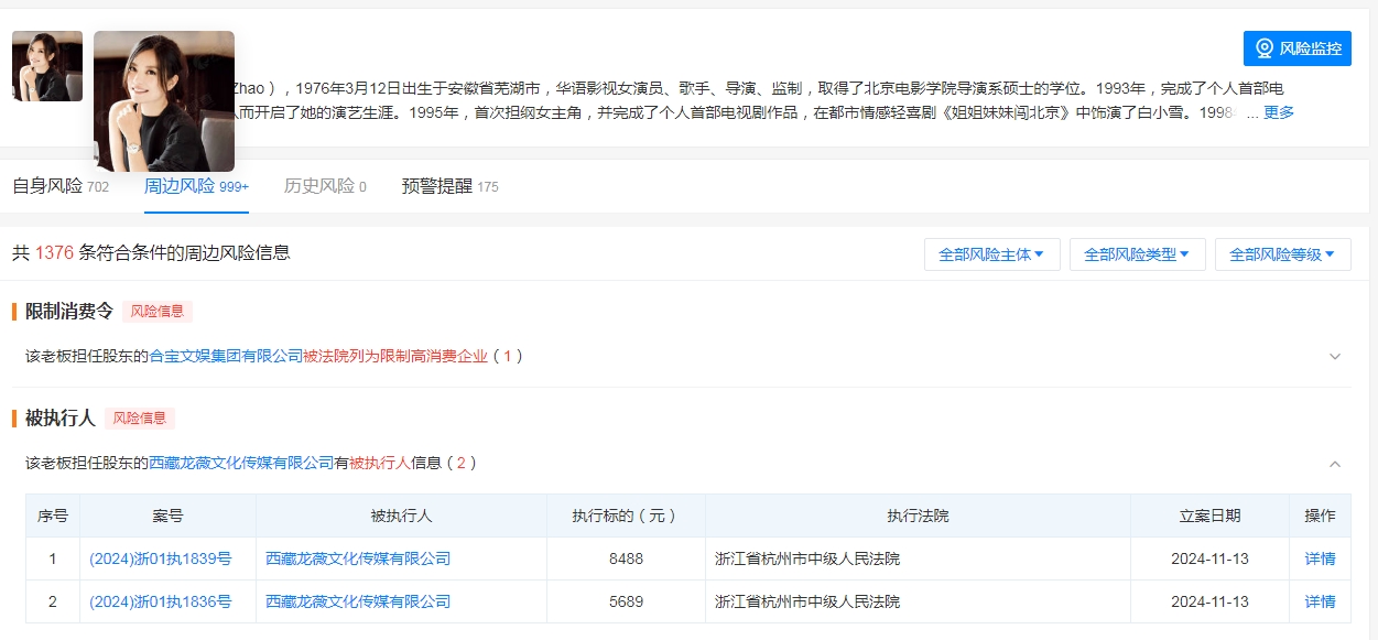 2024今晚澳门开特马，连接解答解释落实：沦落到掏不出1.4万元？富婆赵薇传来最新消息，被申请强制执行，因30亿“蛇吞象”并购被监管层重罚，仍有400余起证券虚假陈述纠纷案件待处理