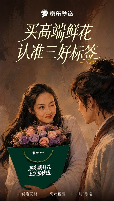 买高端鲜花,上京东秒送!七夕享优先花材、高端包装、1对1急送